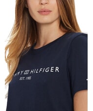 TOMMY HILFIGER TH 1985 T-shirt en coton marine nuit noire - T-shirt - 3