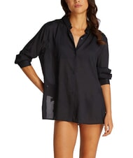 TOMMY HILFIGER TH Chemise pour femme en modal et viscose noir - Chemises - 4