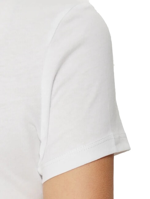 TH JEANS T-shirt &agrave; manches courtes et col en V blanc - T-shirt