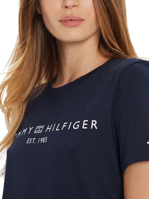 TH 1985 T-shirt en coton marine nuit noire - T-shirt