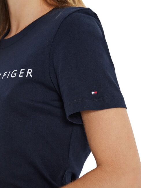 TH 1985 T-shirt en coton marine nuit noire - T-shirt