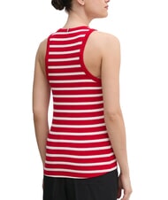 TOMMY HILFIGER TH D&eacute;bardeur rouge/blanc moyen - T-shirt - 2