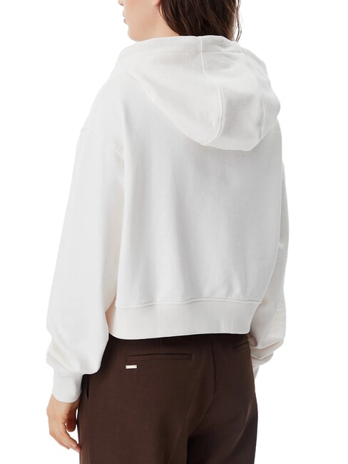 SCRIPT LOGO Sweat &agrave; capuche coupe d&eacute;contract&eacute;e blanc ancien - Sweat-shirts pour femmes