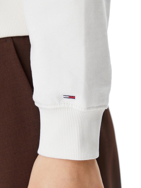 SCRIPT LOGO Sweat &agrave; capuche coupe d&eacute;contract&eacute;e blanc ancien - Sweat-shirts pour femmes