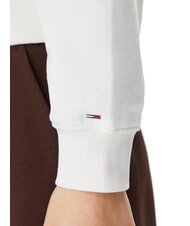 TOMMY HILFIGER SCRIPT LOGO Sweat &agrave; capuche coupe d&eacute;contract&eacute;e blanc ancien - Sweat-shirts pour femmes - 4