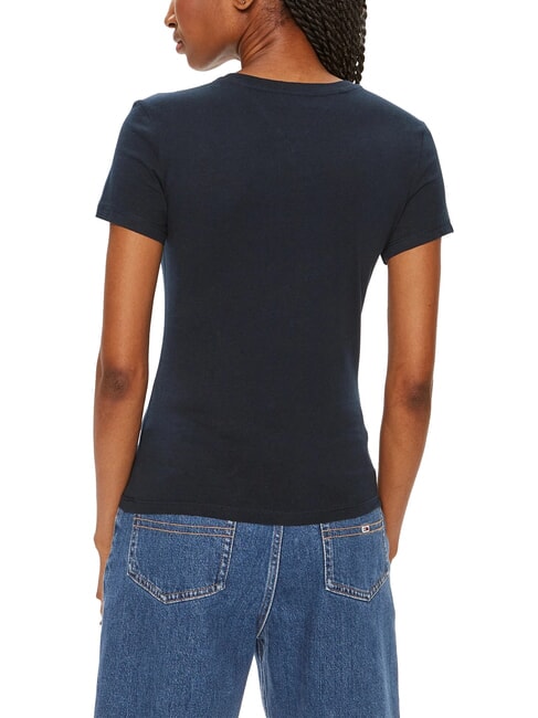 SCRIPT LOGO T-shirt &agrave; manches courtes marine nuit noire - T-shirt