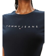 TOMMY HILFIGER SCRIPT LOGO T-shirt &agrave; manches courtes marine nuit noire - T-shirt - 3
