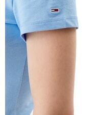 TOMMY HILFIGER TH JEANS T-shirt en coton avec logo imprim&eacute; bleu prune - T-shirt - 4