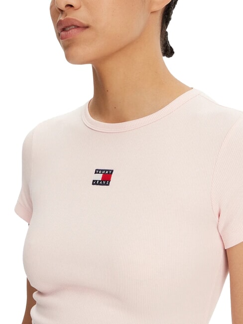 TH JEANS T-shirt c&ocirc;tel&eacute; &agrave; manches courtes rose pr&eacute;cieux - T-shirt