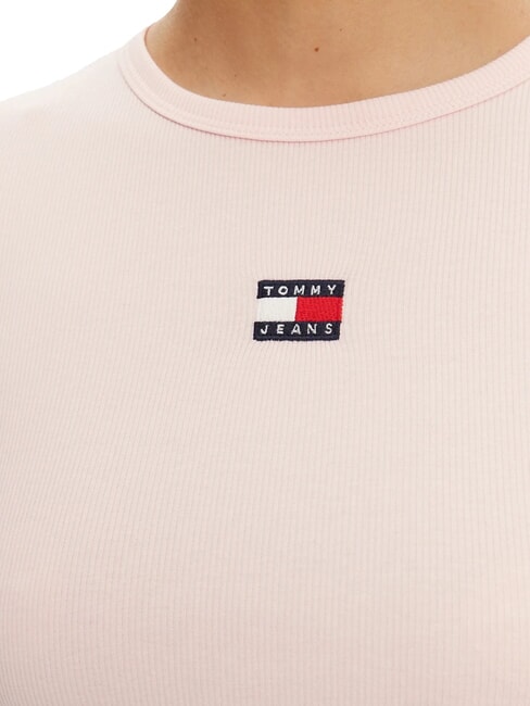 TH JEANS T-shirt c&ocirc;tel&eacute; &agrave; manches courtes rose pr&eacute;cieux - T-shirt