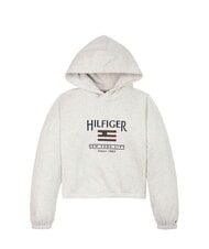 TOMMY HILFIGER KIDS BIMBA Sweat &agrave; capuche &agrave; &eacute;cusson paillet&eacute; bruy&egrave;re blanche comme neige - B&eacute;b&eacute; Sweat - 4