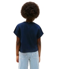 TOMMY HILFIGER KIDS BIMBA T-shirt &agrave; manches courtes coupe d&eacute;contract&eacute;e marine nuit noire - Tee-shirt enfant - 2
