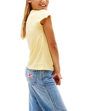 TOMMY HILFIGER KIDS BIMBA T-shirt &agrave; manches courtes avec des boucles citronnelle - Tee-shirt enfant - 2