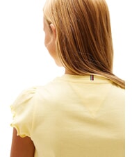 TOMMY HILFIGER KIDS BIMBA T-shirt &agrave; manches courtes avec des boucles citronnelle - Tee-shirt enfant - 3