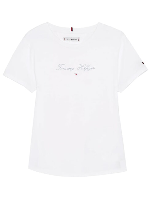 KIDS BIMBA T-shirt &agrave; manches courtes avec imprim&eacute; logo blanc - Tee-shirt enfant