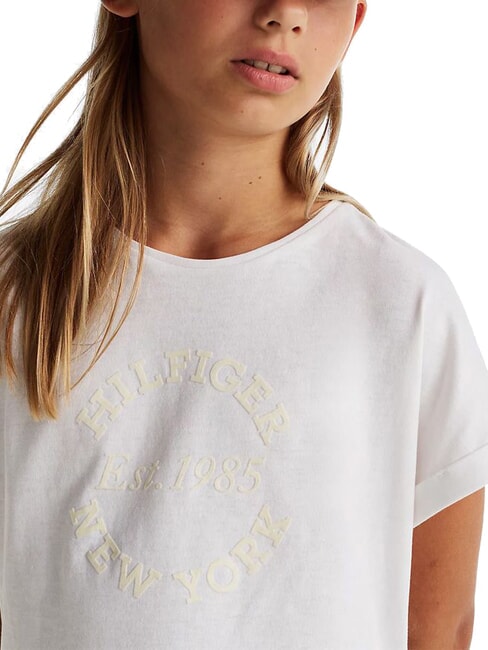 KIDS BIMBA T-shirt &agrave; manches courtes avec logo en relief blanc - Tee-shirt enfant