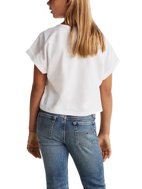 KIDS BIMBA T-shirt &agrave; manches courtes avec logo en relief blanc - Tee-shirt enfant