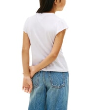 TOMMY HILFIGER KIDS BIMBA T-shirt &agrave; manches courtes avec des boucles - Tee-shirt enfant