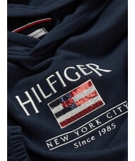 TOMMY HILFIGER KIDS BIMBA Sweat &agrave; capuche &agrave; &eacute;cusson paillet&eacute; marine nuit noire - B&eacute;b&eacute; Sweat - 6