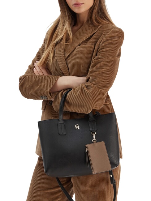 TH ICON Sac &agrave; main avec bandouli&egrave;re le noir - Sacs pour Femme