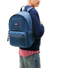 TOMMY HILFIGER TJ UTILITY Sac &agrave; dos en jean denim moyen - Sacs &agrave; dos pour l'&Eacute;cole & les Loisirs - 4