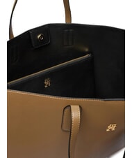 TOMMY HILFIGER TH ICON Sacoche avec pochette taupe nordique - Sacs pour Femme - 4