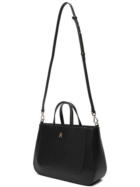 TH GLAM Sac &agrave; main avec bandouli&egrave;re le noir - Sacs pour Femme