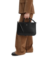 TOMMY HILFIGER TH GLAM Sac &agrave; main avec bandouli&egrave;re le noir - Sacs pour Femme - 5