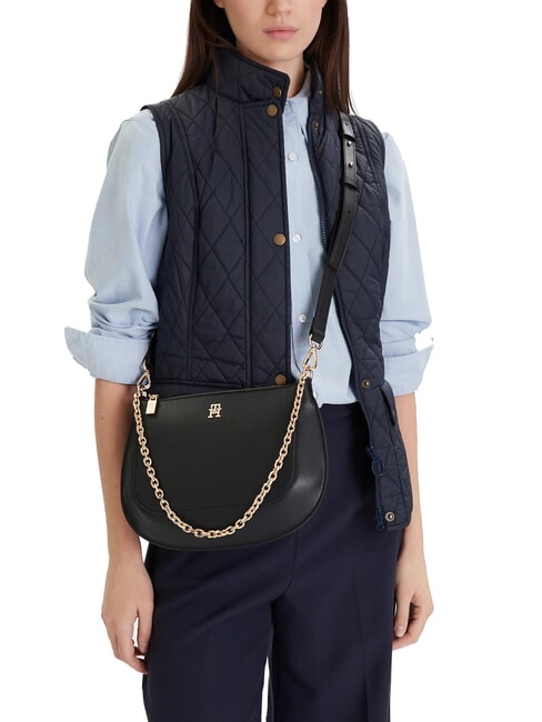 TH GLAM Sac bandouli&egrave;re, avec bandouli&egrave;re le noir - Sacs pour Femme