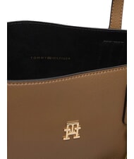 TOMMY HILFIGER TH ICON Sac &agrave; main avec bandouli&egrave;re taupe nordique - Sacs pour Femme - 4