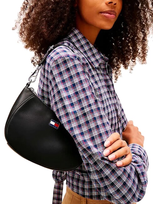 TJ DAILY ELEVATED sac bandouli&egrave;re le noir - Sacs pour Femme