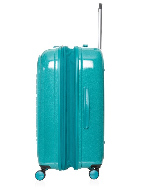 LOGODUCK Chariot moyen, extensible vert paillet&eacute; - Valises Rigides