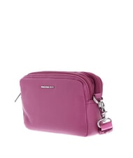 MANDARINA DUCK MELLOW LEATHER Sac &agrave; bandouli&egrave;re en cuir rouge violet - Sacs pour Femme - 2