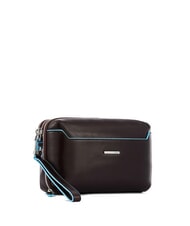 PIQUADRO BLUE SQUARE &Eacute;tui porte-cartes en cuir ACAJOU - Portefeuilles Homme - 2