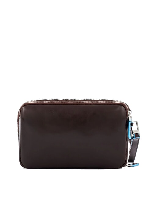 BLUE SQUARE &Eacute;tui porte-cartes en cuir ACAJOU - Portefeuilles Homme