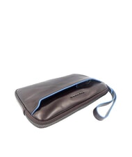 PIQUADRO BLUE SQUARE &Eacute;tui porte-cartes en cuir ACAJOU - Portefeuilles Homme - 3