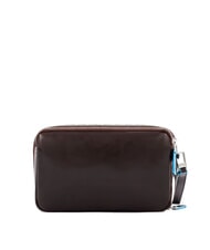 PIQUADRO BLUE SQUARE &Eacute;tui porte-cartes en cuir ACAJOU - Portefeuilles Homme - 3