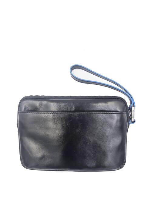 BLUE SQUARE &Eacute;tui porte-cartes en cuir Noir - Portefeuilles Homme