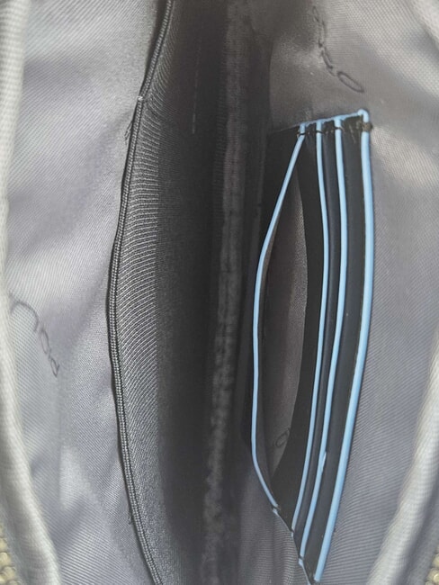 BLUE SQUARE &Eacute;tui porte-cartes en cuir Noir - Portefeuilles Homme