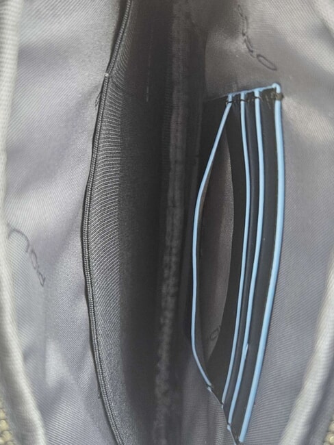 BLUE SQUARE &Eacute;tui porte-cartes en cuir bleu - Portefeuilles Homme