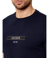 GUESS LOGO BOX T-shirt &agrave; manches courtes coupe ajust&eacute;e smartblue - T-shirt - 3
