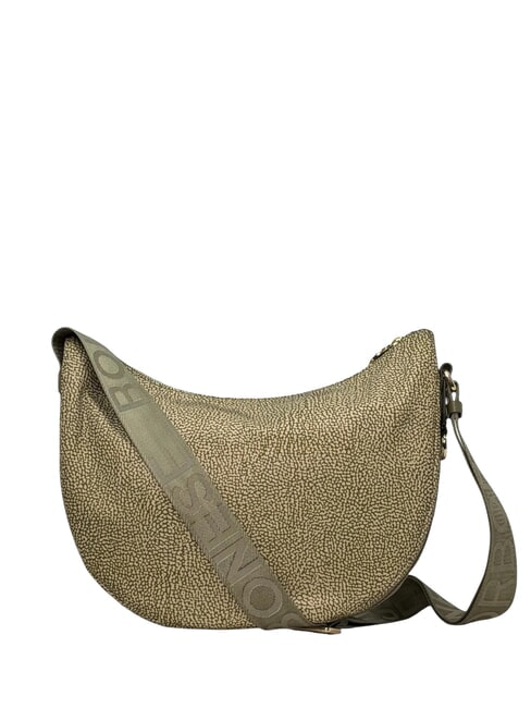 BORBONAIS LUNA Sac &agrave; bandouli&egrave;re en tissu jet op olive - Sacs pour Femme