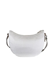BORBONESE BORBONAIS LUNA Sac &agrave; bandouli&egrave;re en tissu jet op coton blanc - Sacs pour Femme - 3