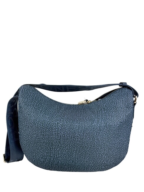 BORBONAIS Sac Hobo LUNA, petit lapis bleu - Sacs pour Femme