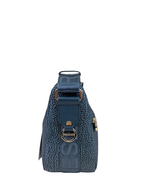 BORBONAIS Sac Hobo LUNA, petit lapis bleu - Sacs pour Femme