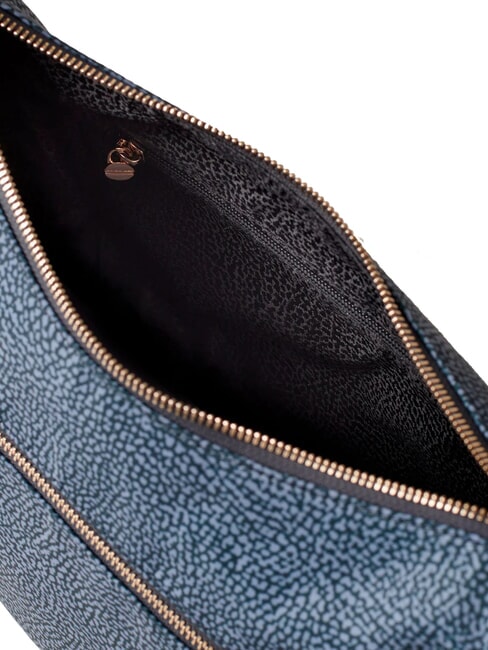 BORBONAIS Sac Hobo LUNA, petit lapis bleu - Sacs pour Femme