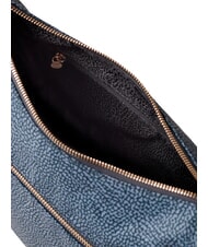 BORBONESE BORBONAIS Sac Hobo LUNA, petit lapis bleu - Sacs pour Femme - 4