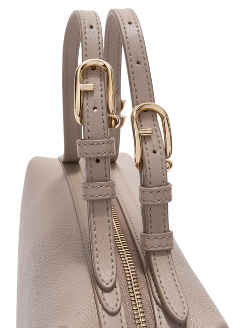 DOUBLE Sacoche en cuir avec bandouli&egrave;re lin - Sacs pour Femme