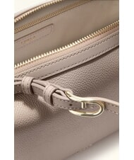 FURLA DOUBLE Sacoche en cuir avec bandouli&egrave;re lin - Sacs pour Femme - 4