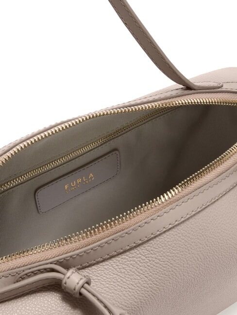 DOUBLE sac bandouli&egrave;re en cuir lin - Sacs pour Femme